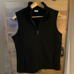 L.L. Bean Black Women's Polar Fleece Vest